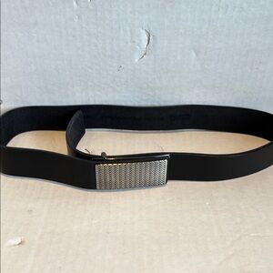 Black Belt with Silver Buckle NWOT